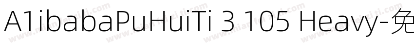 A1ibabaPuHuiTi 3 105 Heavy字体转换